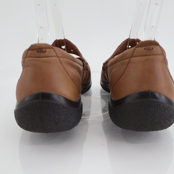 Hotter Sweet Women's Mary Jane Flats Size 11 Brown Leather Slip On Comfy Shoe - Picture 5 of 14